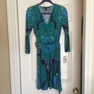 Faux wrap skirt dress from Macy’s, size S